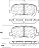 Stoptech 305.1585 12-18 Honda Pilot Street Select Rear Brake Pads
