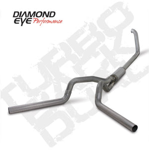 Diamond Eye Performance K4321S Diamond Eye KIT 4in Turbo Back DUAL SS: 00-03 fits FORD 7.3L F250/F350