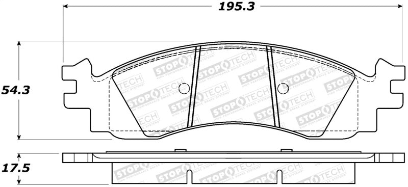 StopTech 308.1158 Street Brake Pads