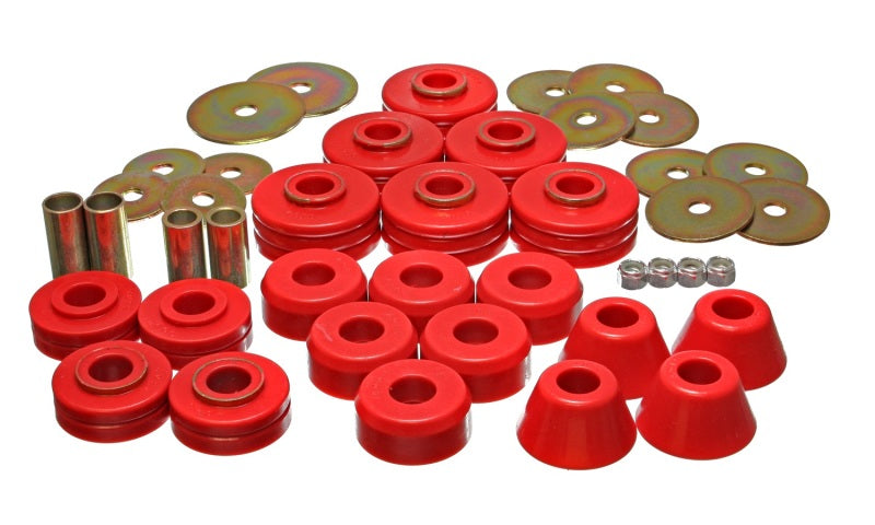 Energy Suspension 3.4104R GM Denali XL/Subarban & Yukon XL 4WD Red Body(cab) Mount Set