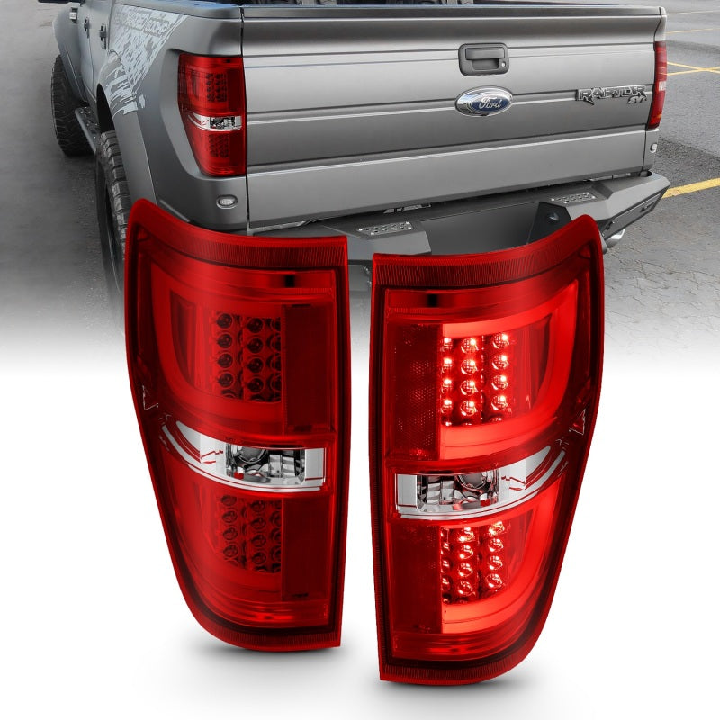 ANZO 311260 2013 fits Ford 09-20 F-150 LED Taillights Red/Clear