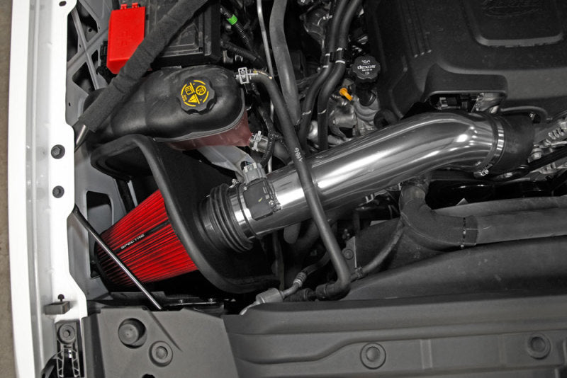 Spectre 9058 16-17 fits GM 2500HD/3500HD V8-6.0L F/I Air Intake Kit - Polished w/Red Filter