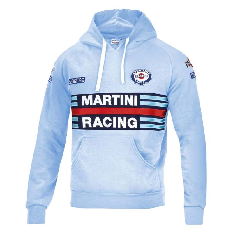 SPARCO 01279MRCE2M Hoodie Martini-Racing Medium Celeste