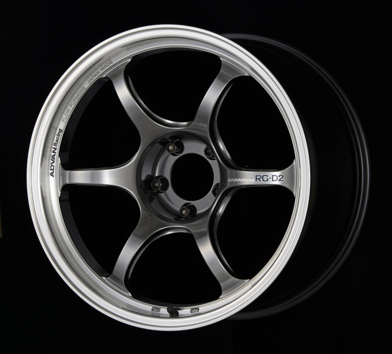 Advan YAT8H45EHB RG-D2 18x8.5 +45 5-114.3 Machining & Racing Hyper Black Wheel