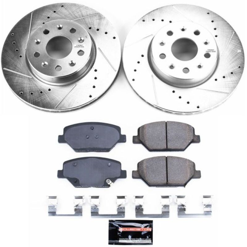 PowerStop K7295 fits Chevrolet 16-19 Camaro Front Z23 Evolution Sport Brake Kit