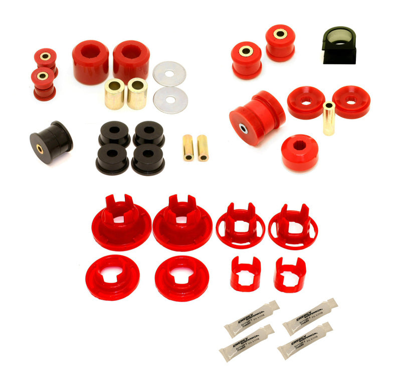 BMR BK023 5th Gen Camaro Street Version Total Suspension Bushing Kit (BK041/BK021/BK022) - Black/Red