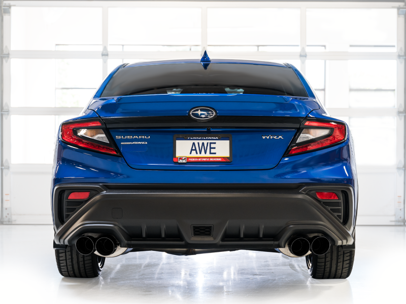 AWE Tuning 22-25 Subaru VB WRX Touring Edition Axleback Exhaust - Diamond Black Tips