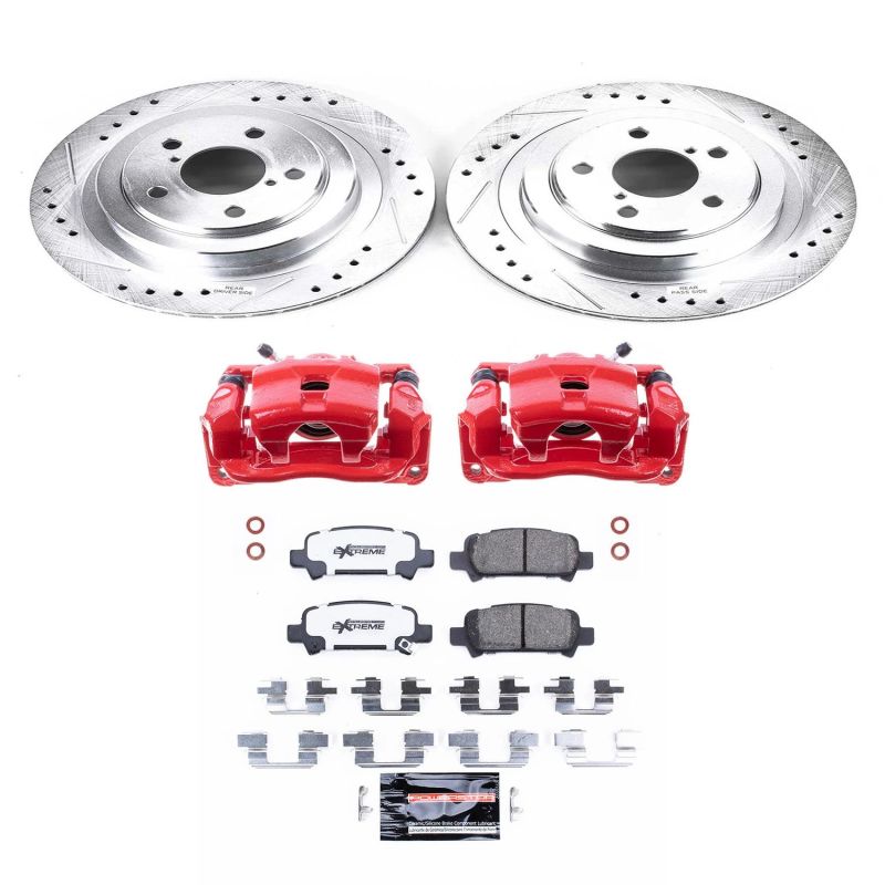PowerStop KC219 fits Subaru Legacy Rear Z26 Street Warrior Brake Kit w/Calipers