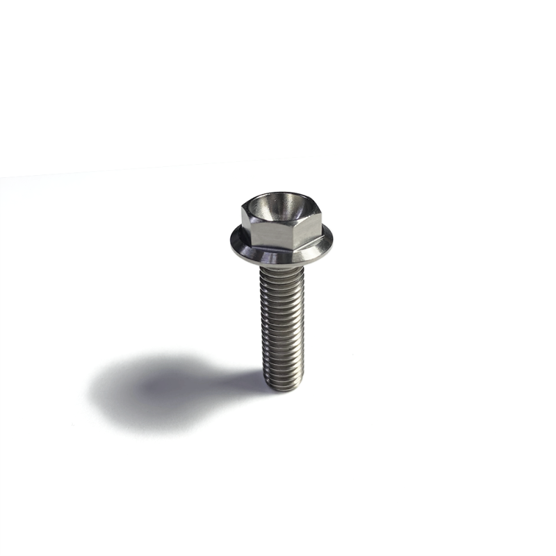 Ticon 126-00514-0125 Industries Titanium Bolt Flanged M8x25x1.25TP 12mm 6pt Head