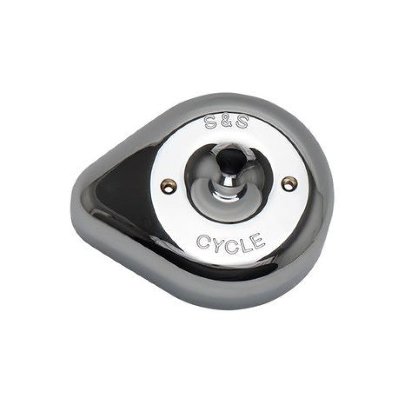 S&S 170-0530 Cycle Stealth Applications Teardrop Air Cleaner Cover - Chrome