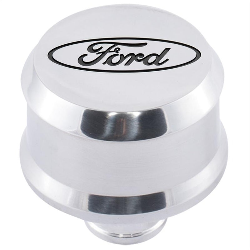 fits Ford 302-438 Racing Slant Edge Breather - Polished