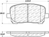 Stoptech 305.0923 Street Select Brake Pads - Front