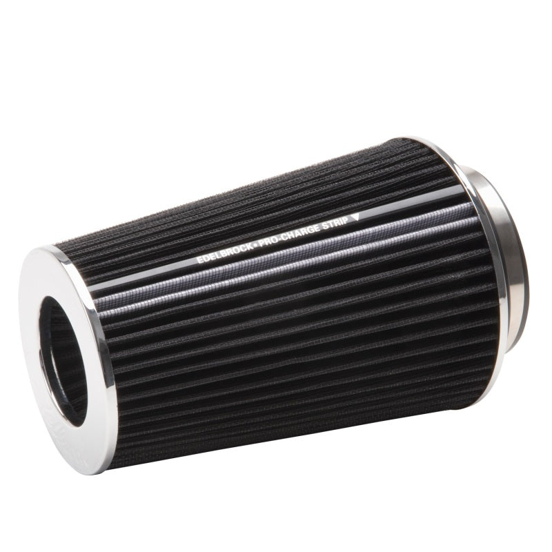 Edelbrock 43690 Air Filter Pro-Flo Series Conical 10In Tall Black/Chrome