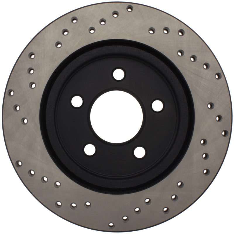 Stoptech 128.61087L 05-10 fits Ford Mustang V6/4.0L / GT V8/4.6L Cross Drilled Left Rear Rotor