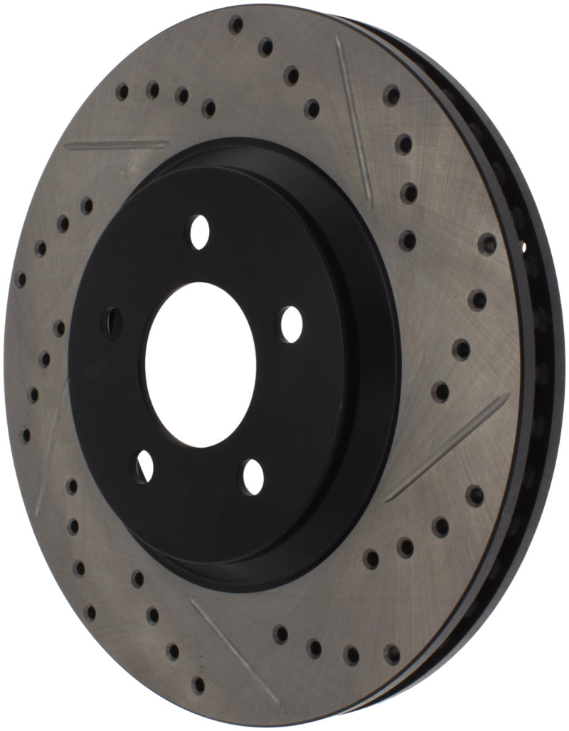 Stoptech 127.61086R 05-10 Ford Mustang GT Front Right Slotted & Drilled Rotor