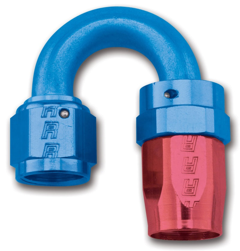 Russell 613530 Performance -12 AN Red/Blue 180 Degree Full Flow Swivel Hose End (With 1-1/8in Radius)