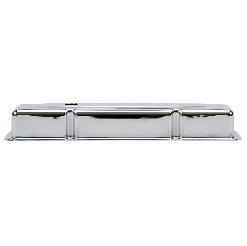 Edelbrock 4449 Valve Cover Signature Series fits Chevrolet 1959-1986 262-400 CI V8 Low Chrome