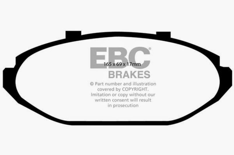 EBC DP21615P fits Ford 98-02 Crown Victoria (Police) 4.6 (Phenolic PisTons) Greenstuff Front Brake Pads