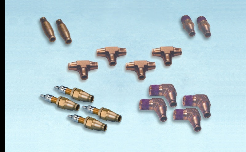 Firestone 2360 Dealer Fitting Pack 2 (4) Union Tees / Inflation Valves / Fittings (WR17602360)