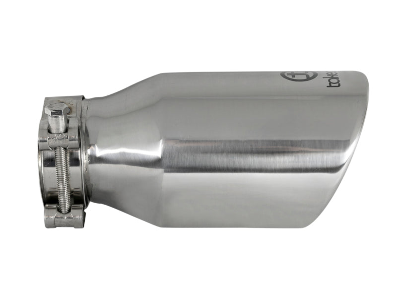 AFE 49T25404-P08  304 Stainless Steel Clamp-On Exhaust Tip 2.5in. Inlet / 4in.