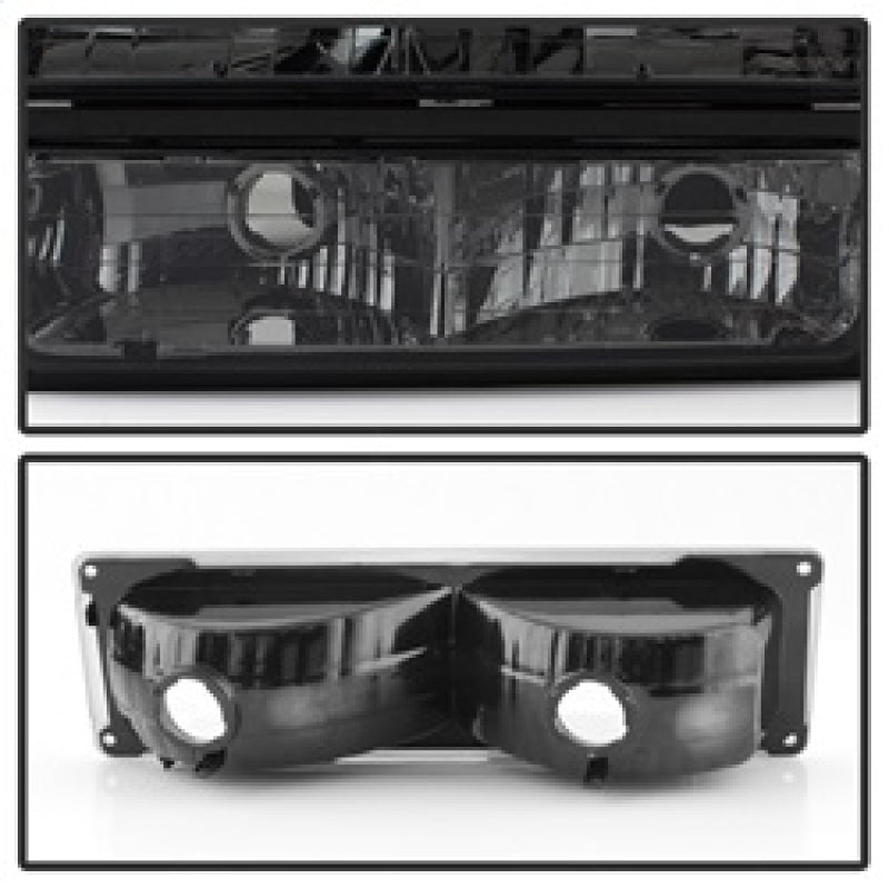 SPYDER 5072238 xTune fits Chevy Suburban Headlights/Parking Lights 8pcs Smoked