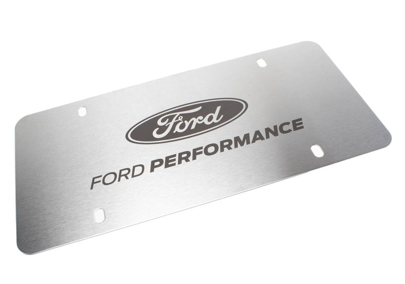 fits Ford Racing M-1828-LS Stainless Steel Marque Plate