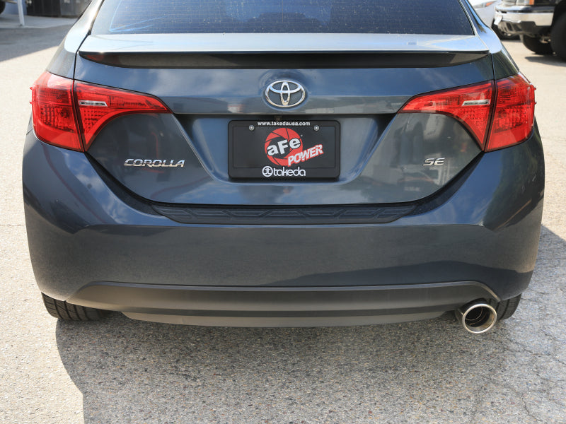 aFe 49-36083-P 14-19 fits Toyota Corolla 1.8L Takeda 2.5in 304SS Axle-Back Exhaust w/ Polished Tip