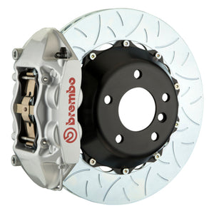 Brembo 2P3.9012A3 Brembo 07-15 Q7 (4L) Rear GT BBK 4 Piston Cast 380x28 2pc Rotor Slotted Type-3-Silver