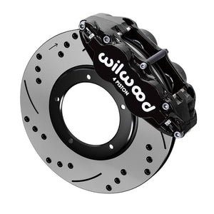 Wilwood kit front FNSL4R PORS 911 1984- 89 3.5" MT 11.10X.95 rotor SRP black W/LINES