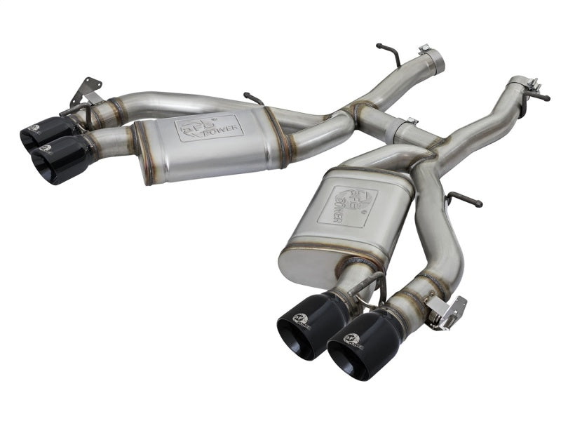 AFE 49-34068-B rce XP 3in 304 SS Axle-Back Exhaust Dual Exhaust (NPP) w/ Black