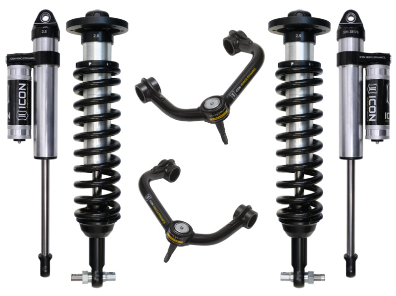 ICON K93093T 2015+ fits Ford F-150 2WD 0-3in Stage 3 Suspension System w/Tubular Uca