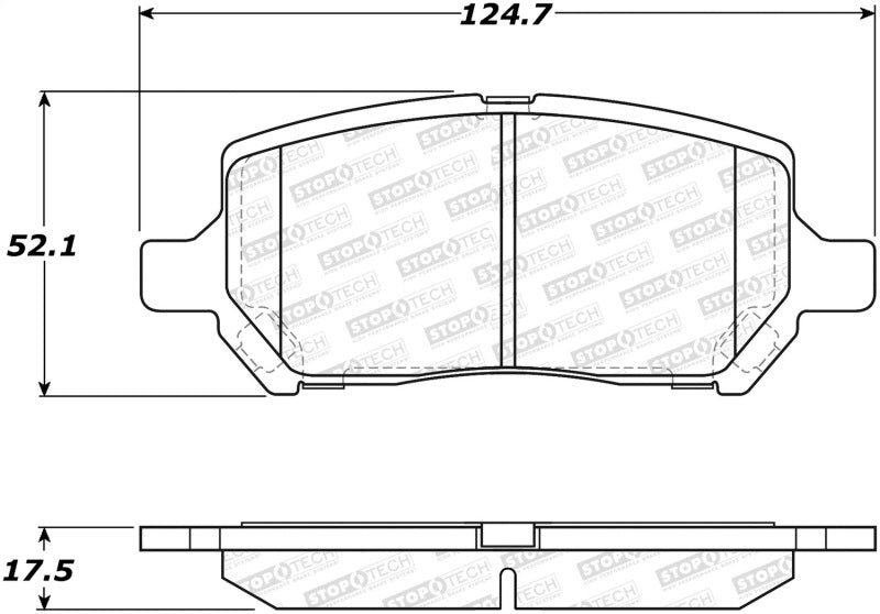 Stoptech 305.0956 Street Select Brake Pads