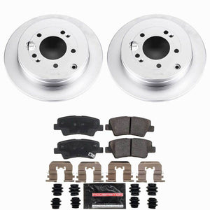 Power Stop 07-09 Kia Amanti Rear Z23 Coated Brake Kit