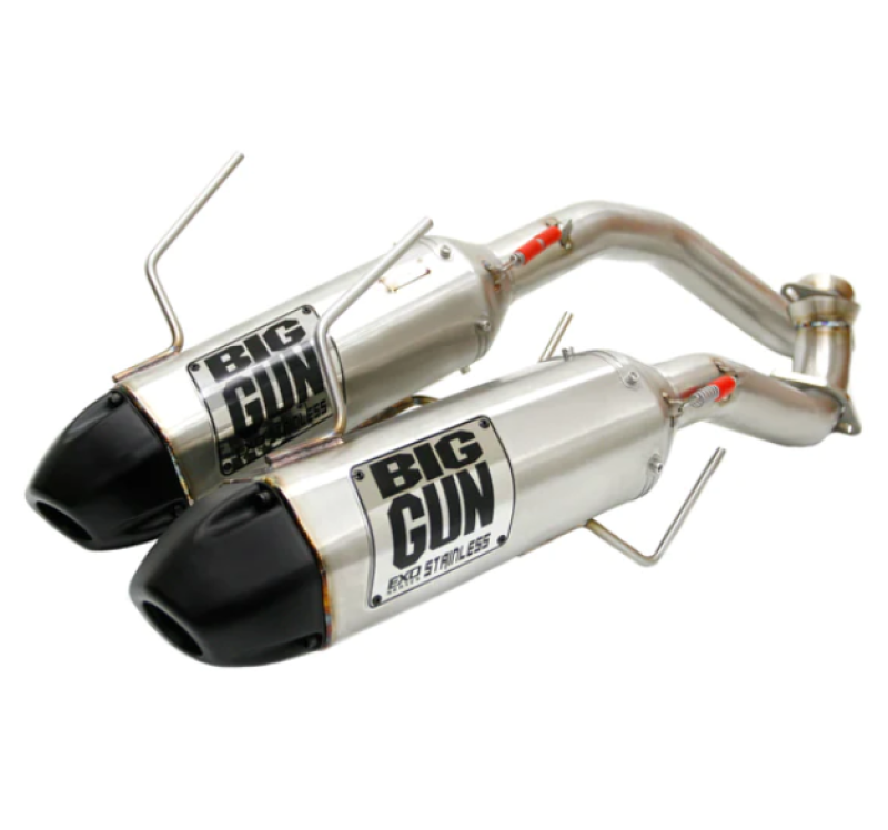 Big 14-6943 Gun 13-18 CAN AM MAVERICK 1000/XMR/MAX EXO Stainless 3/4 Dual Syst Exhaust