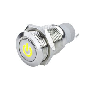 ORACLE Lighting 2050-006 Oracle Pre-Wired Power Symbol Momentary Flush Mount LED Switch - Yellow