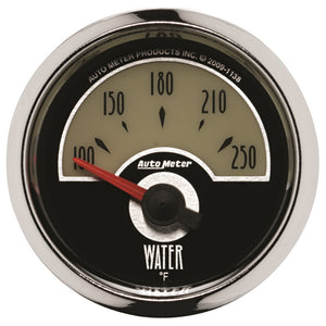 AutoMeter 1138 AutoMeter Gauge Water Temp 2-1/16in. 250 Deg. F Elec Cruiser
