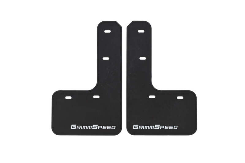 GrimmSpeed GRM.1021.1.WHT 15-21 fits Subaru WRX/STI Mudflaps - Blk w/ Red Lettering