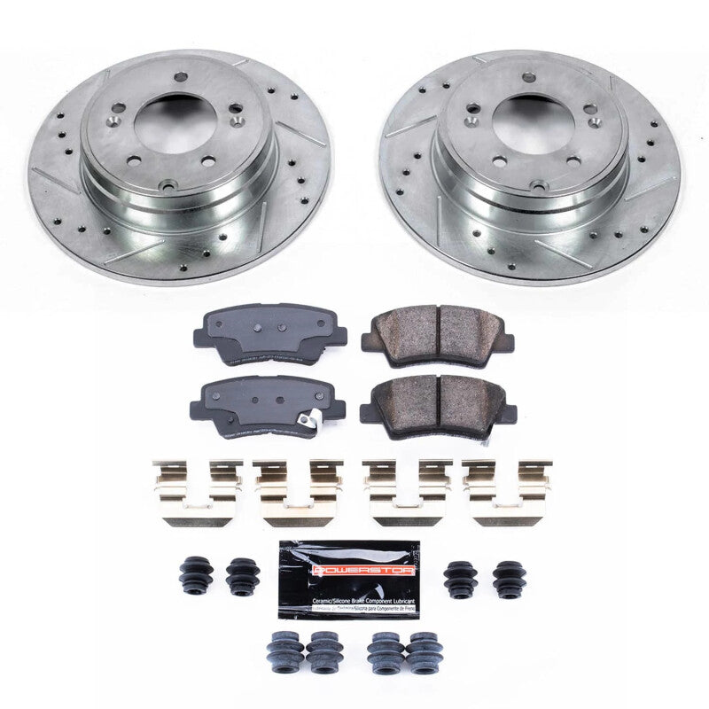 Power Stop K9060 09-11 fits Hyundai Azera Rear Z23 Evolution Brake Kit