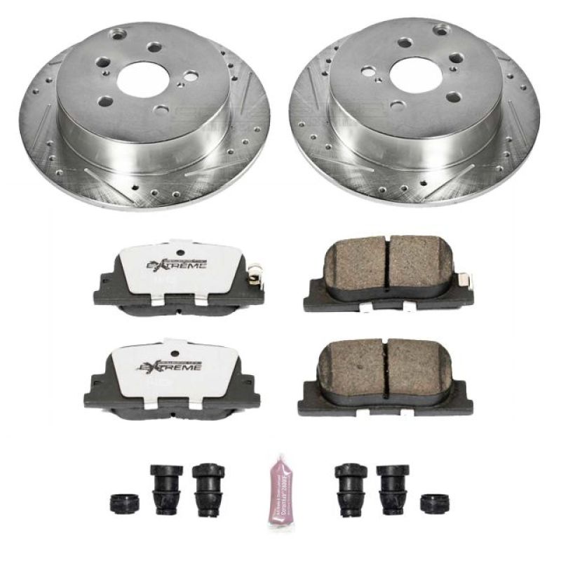 PowerStop K2319-26 05-10 fits Scion tC Rear Z26 Street Warrior Brake Kit