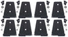 Kentrol 80576 fits Jeep 07-18 Wrangler JK Door Hinge Set 8 Pieces 4 Door - Textured Black