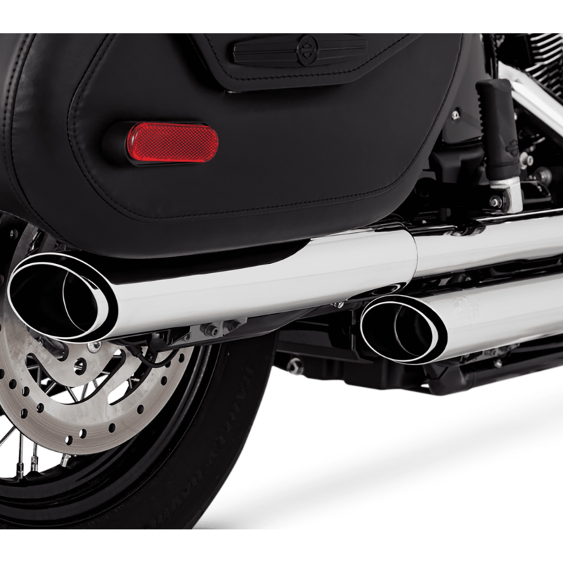 Vance 16379 & Hines 18-22 Harley Davidson Softail Heritage Twin Slash PCX Slip-On Exhaust - Chrome