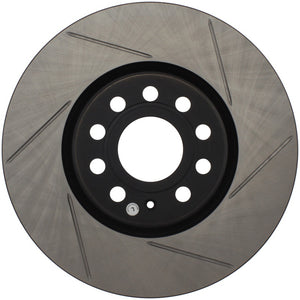 Stoptech 126.33098SL Power Slot 06-10 fits Audi A3 / 08-10 TT / 06-09 VW GTI Mlk V/Passat Left Front Slotted Rotor