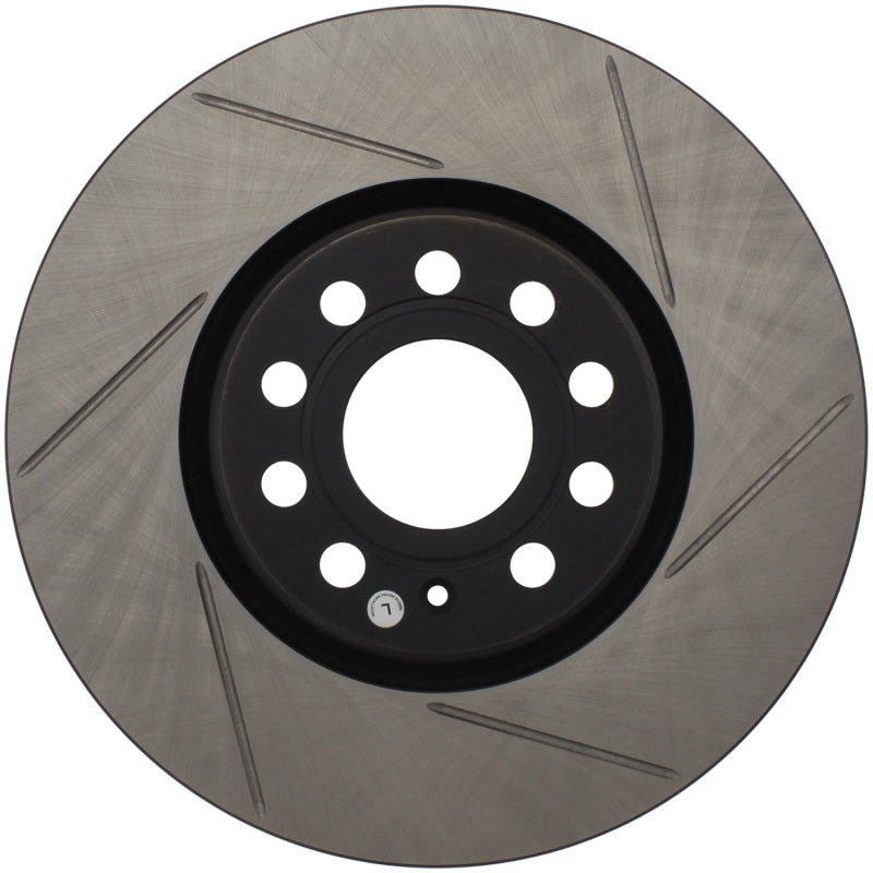 Stoptech 126.33098SL Power Slot 06-10 fits Audi A3 / 08-10 TT / 06-09 VW GTI Mlk V/Passat Left Front Slotted Rotor