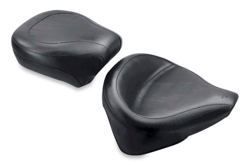 Mustang 75096 Harley Standard Rear Tire Wide Touring Solo Seat - Black