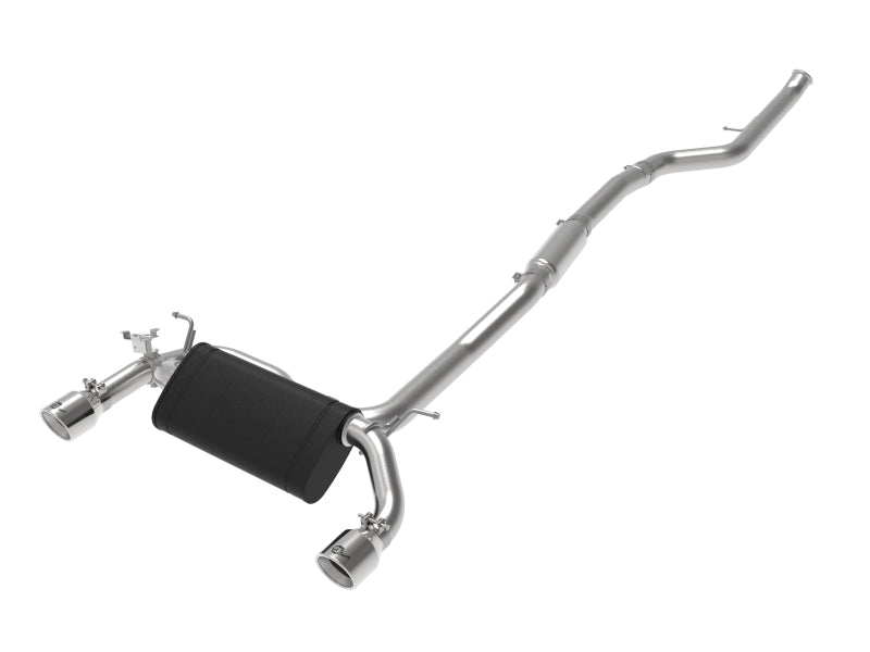 AFE 49-36347-P rce XP 3in to 2.5in 304 SS Cat-Back Exhaust w/ Polished Tips 14-
