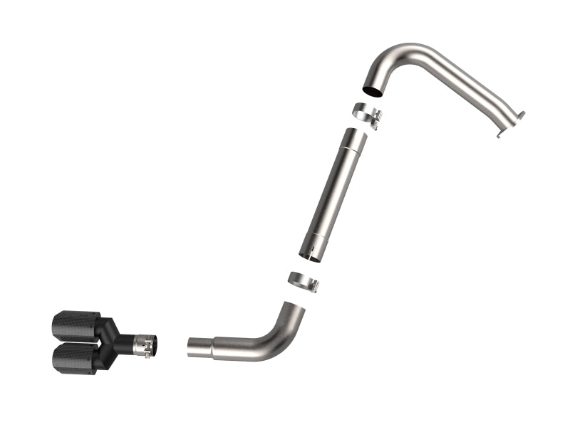 aFe Takeda 21-25 Hyundai Elantra 1.6L (t) 3in. SS Axle-Back Exhaust System w/Carbon Tips