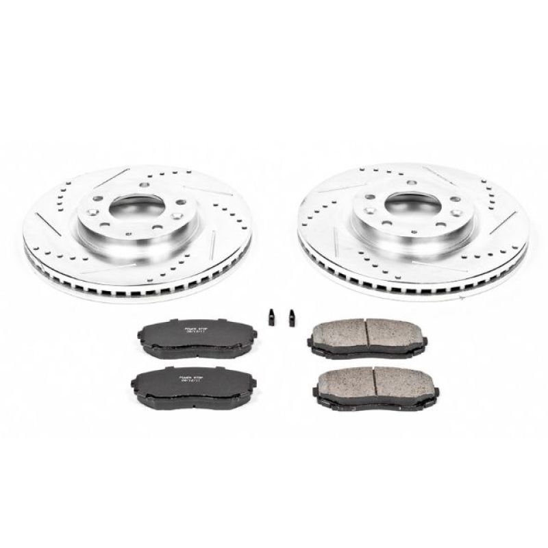 PowerStop K4676 fits Mazda 07-12 CX-7 Front Z23 Evolution Sport Brake Kit