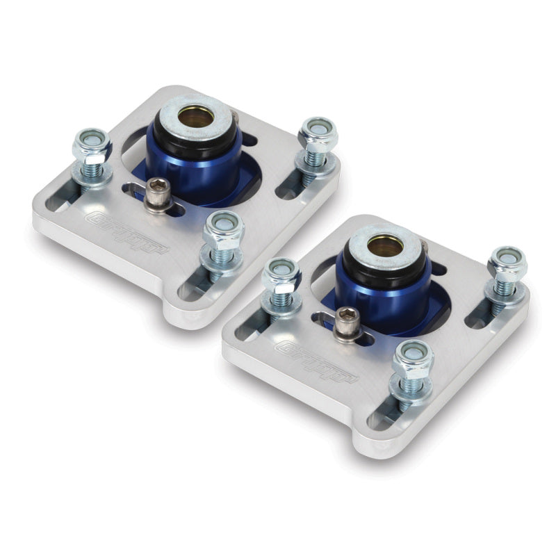 BBK  2527 Mustang Caster Camber Plate Kit - Silver Anodized Finish