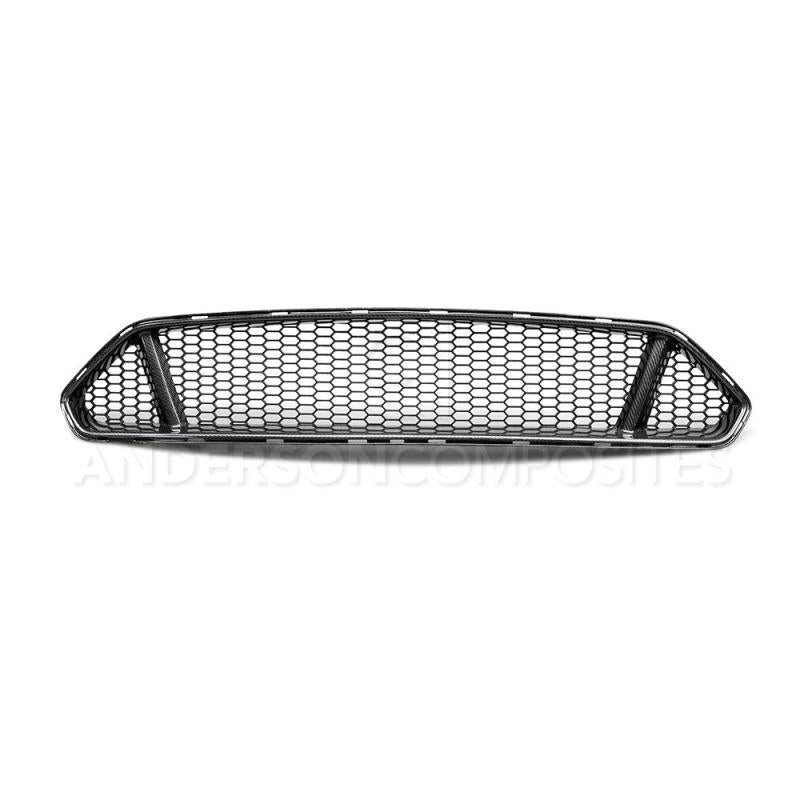 Anderson Composites AC-FG18FDMU-GT 2018 fits Ford Mustang Type-GT Carbon Fiber Upper Grille