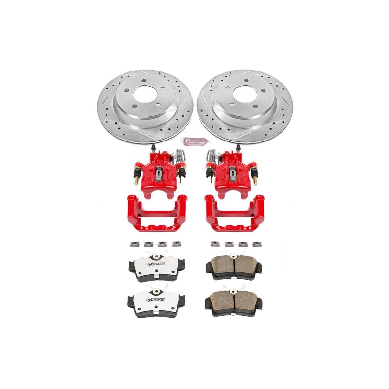 PowerStop fits Ford 94-99 Mustang Rear Z26 Street Warrior Brake Kit w/Calipers